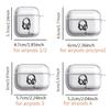 Крутой чехол для наушников для Airpods 1 4 Pro Pro2 3 2 Pro3 Прозрачный чехол-обложка для наушников
