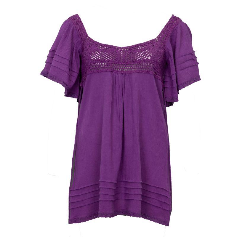 Туника кружевной вязки с рукавами-воланами Женская ANTIK BATIK