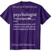 Psychologist Funny Dictionary Definition Cotton T-shirts Men Women's Fashion Casual Tshirt Loose Oversized Streetwear T Shirt