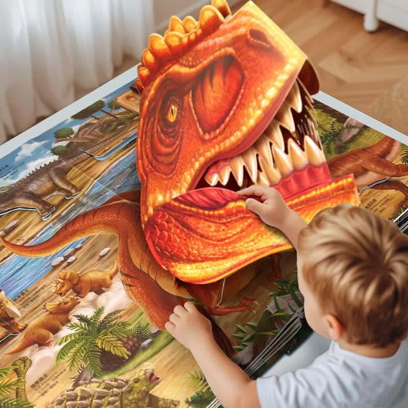 Детская 3D pop-up книга «Динозавры»