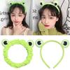 Elastic Face Wash Headband Cartoon Frog Headband Cute Makeup Headband  Woman Girls