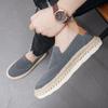 Fashion Fashion Board Shoes Large Size Loafer Flat Bottomed Comfortable Casual Shoes Breathable Canvas Social Flat Shoes Men