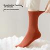 MiiOW Women's Socks for Spring And Autumn, Comfortable Cotton Deodorant Breathable Mid-Calf And Knee-High Socks, Simple And Versatile