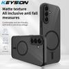 KEYSION Магнитный чехол для телефона для Samsung A57 5G A37 Силикон+ПК Матовый Полупрозрачный Ударопрочный Задняя крышка для Galaxy A37 A57 5G