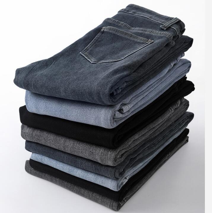 Women Skinny Jeans Winter Velvet Plush Warm High Waist Jeans Girls Denim Pants