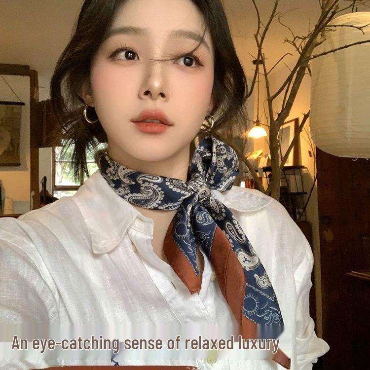 Men's Silk Neck Warmer: Professional British Style 70x70 Scarf