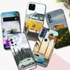 Черный чехол TPU для Google Pixel 4 4A 4XL 5 5A 5XL 6 6A 7 PRO Cover Combi Van Surf