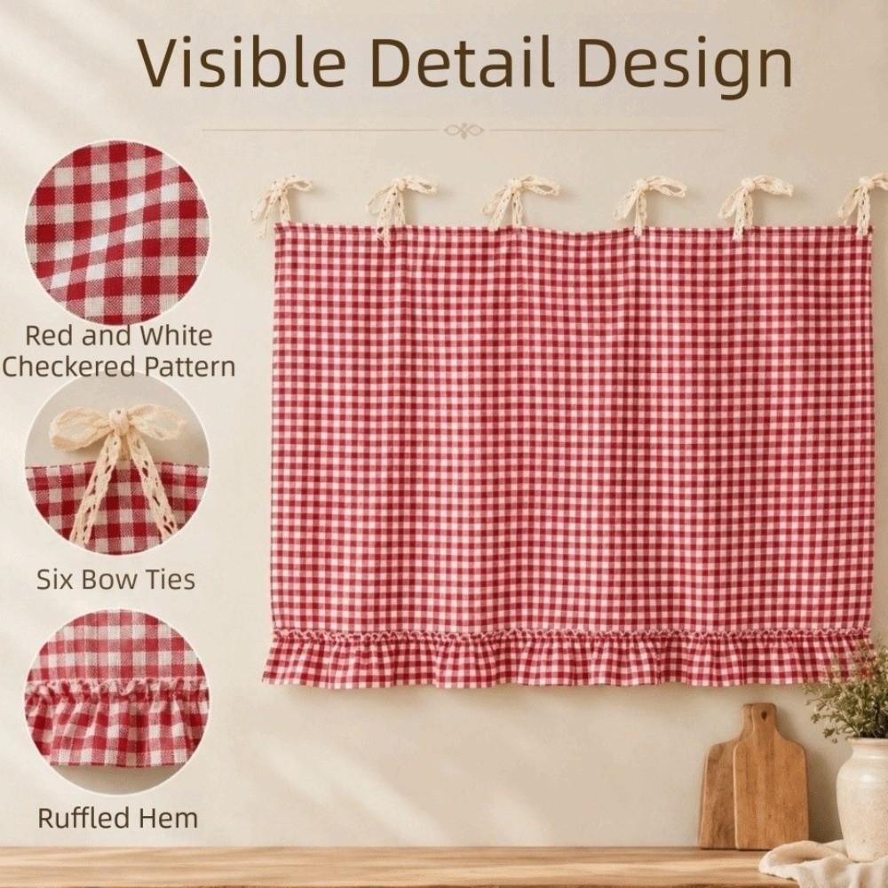 Durable Appliance Cover Printed Pattern Kitchen Decor Protective Curtain Holiday