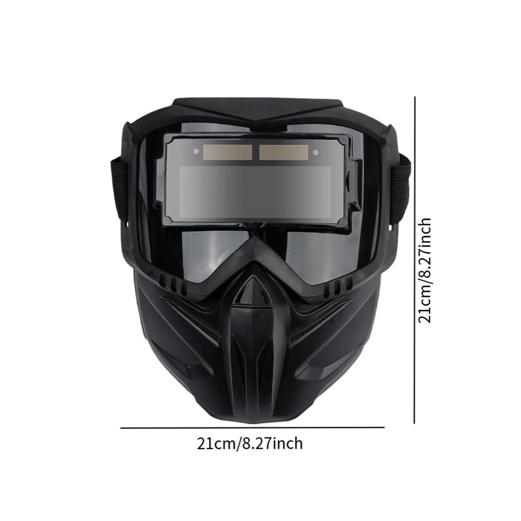 Сварочная маска с полноцветными автоматически затемняющимися стеклами для защиты лица и пыли