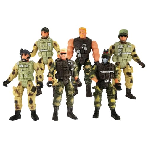 STARTIST 6-Piece American Soldier Warrior Movable Joint Figure Collection 10cm H