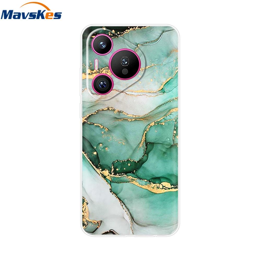 Для чехла Huawei Pura 70 Pro Pura 70 Прозрачная задняя крышка Бампер с красивой девушкой Мягкий ТПУ Funda Для Huawei Pura 70 Pro+ Pura70 Ultra Capa
