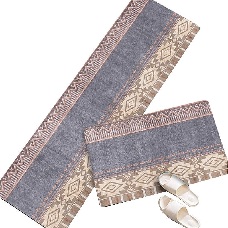 Нескользящий, впитывающий коврик для кухни: Коврик для двери, устойчивый к воздействию масла и грязи, можно стирать в стиральной машине