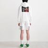 Off-White Толстовка Caravaggio Paint Over с капюшоном, белая/черная, мужские топы OMBB037C99FLE0040110