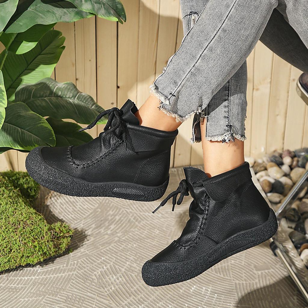 Women Boots  New Lightweight Laced Up Waterproof Ankle Boots Women Outdoor Comfortable Luxury Boots Woman Botas De Mujer