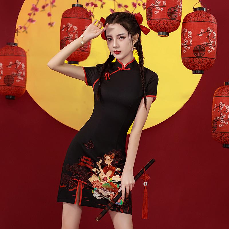 2025 Summer Black Qipao: Youthful, Modern Chinese Style