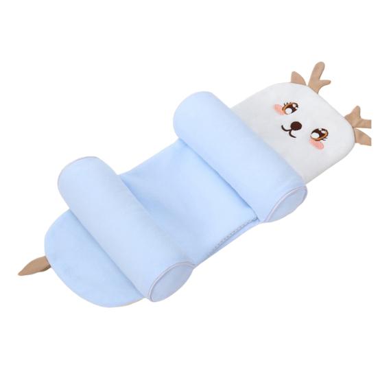 Подушка-поддержка для младенца Мягкая дышащая подушка для головы младенца для новорожденных 0-12 месяцев Сон Легкая Удобная для путешествий Наволочка в форме ребенка