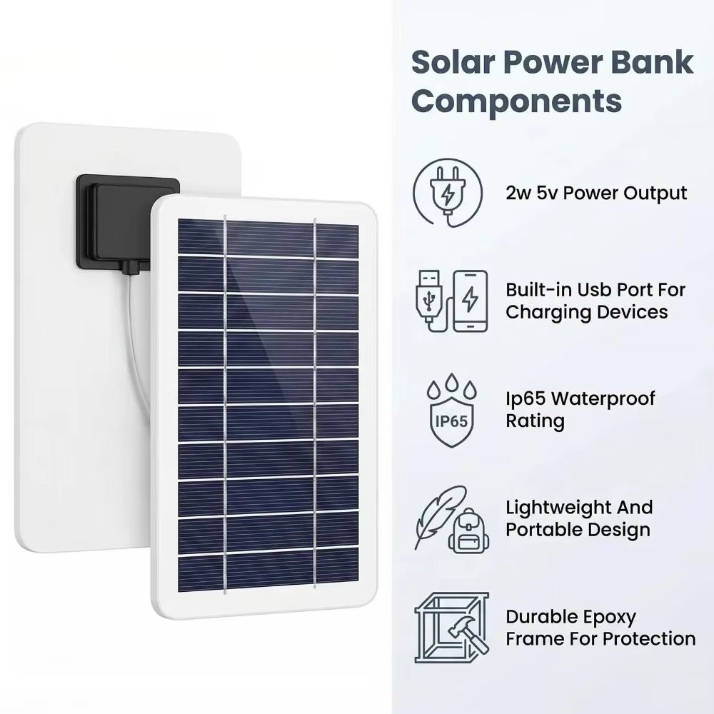 with USB Output USB Solar Charger Panel 2W/4W/6W/8W Outdoor Solar Charger Electric Fan