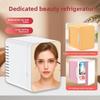 Mini refrigerador de maquillaje de 5L con espejo, nevera portátil para cosméticos y cuidado de piel