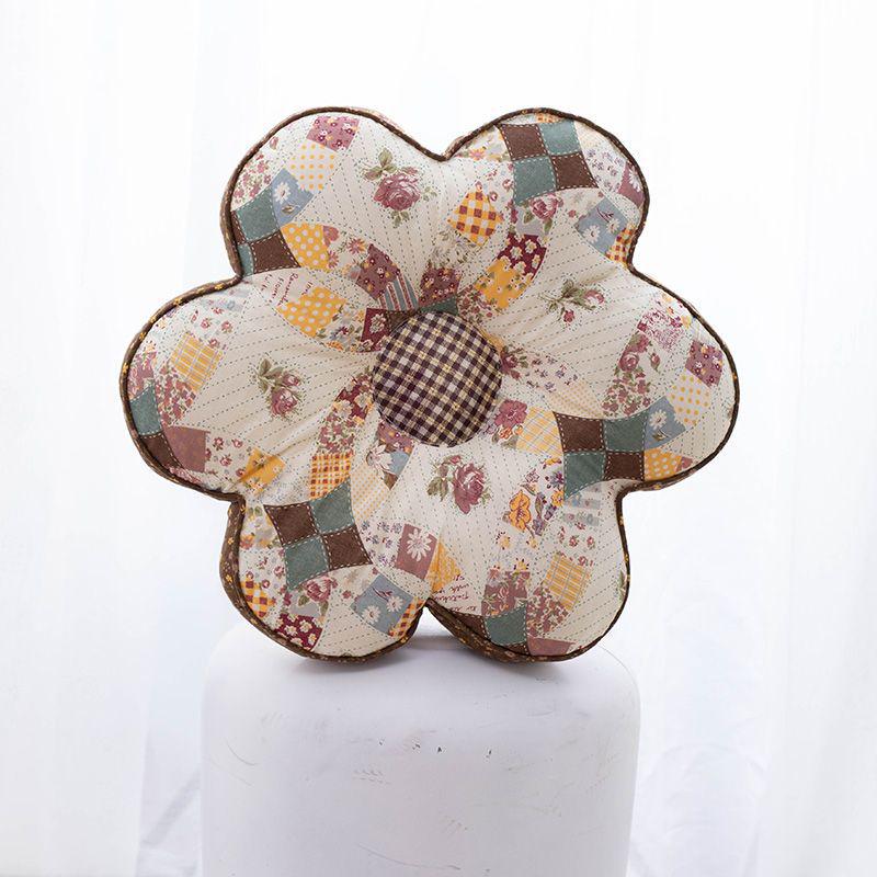 Корейская подушка с цветком сливы: Подушка для сна из 100% хлопка для офиса и спальни