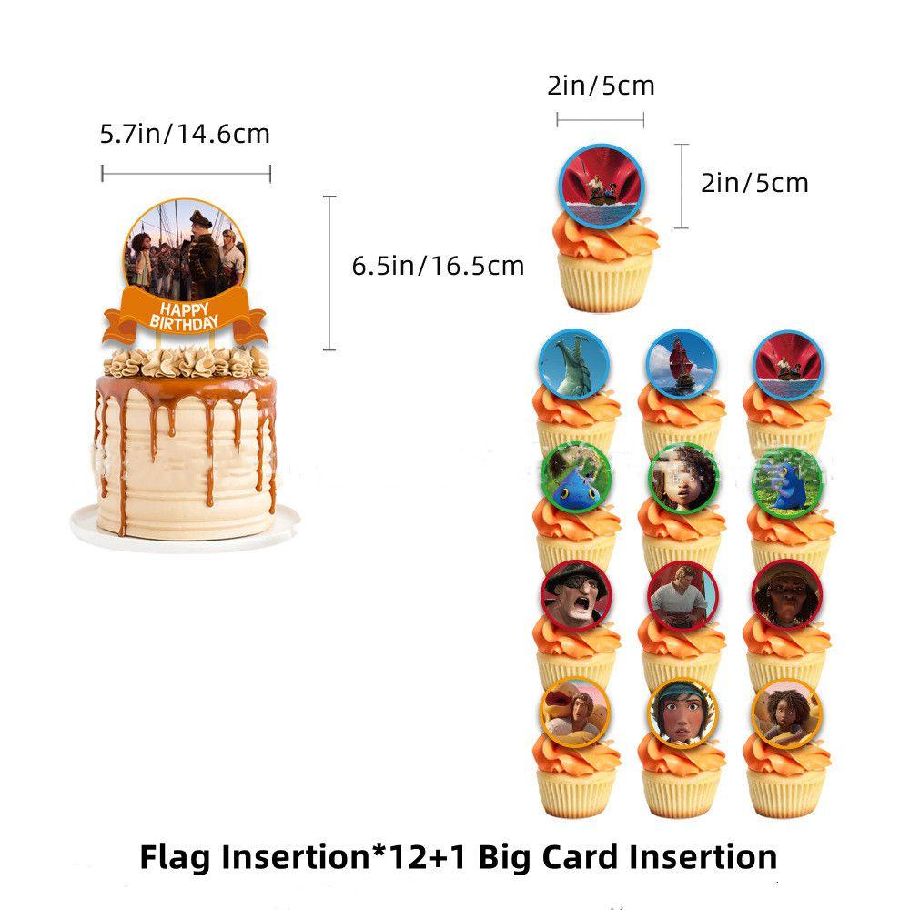 Набор для украшения дня рождения «Морской зверь» с воздушными шарами и флажками