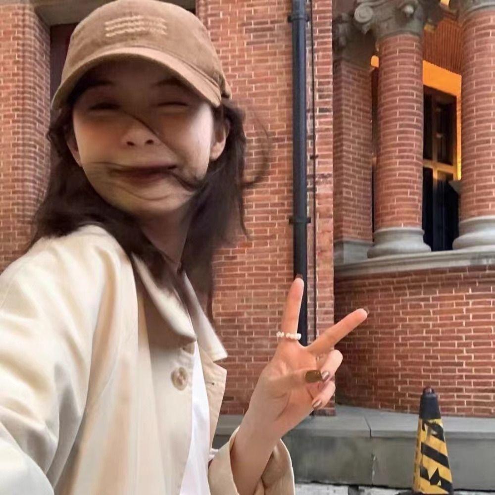 Washable Vintage Duck Tongue Cap Cotton Embroidery Baseball Cap Riding Running