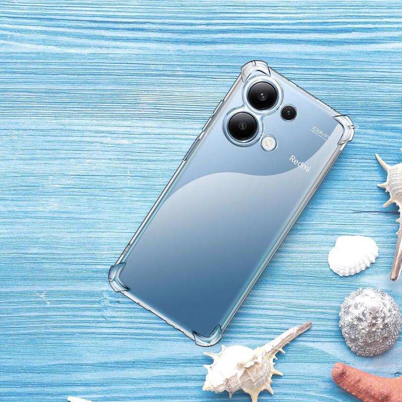 Толстый противоударный прозрачный чехол с подушкой безопасности для Xiaomi Redmi Note 13 12 Pro Plus 12S 13C 11A 10C Poco X5 X6 Pro 5G 4G Прозрачный мягкий силиконовый чехол из ТПУ