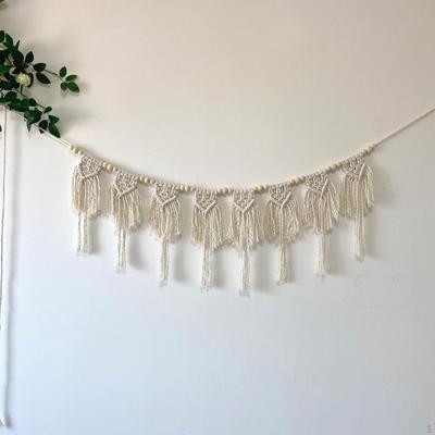 Макраме настенный гобелен декор в стиле бохо шикарный современный орнамент ручной работы тканый для