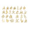 260pcs English Letter Pendant Alloy Jewelry DIY Alphabetic Pendant Accessory Set for Dreadlocks