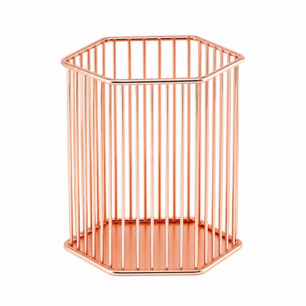 Multicolor Pen Container Multi-functional Cosmetic Brush Storage Bucket Office
