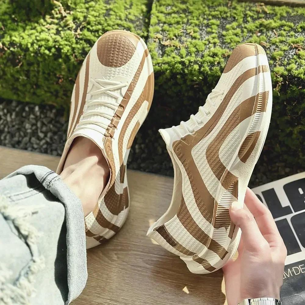 Модные короткие мужские туфли Низкие ПВХ дождевые ботинки для мужчин Кулинарные до щиколотки Летние Повар Кухня Без шнуровки Лоферы на низком каблуке В наличии Широкий носок