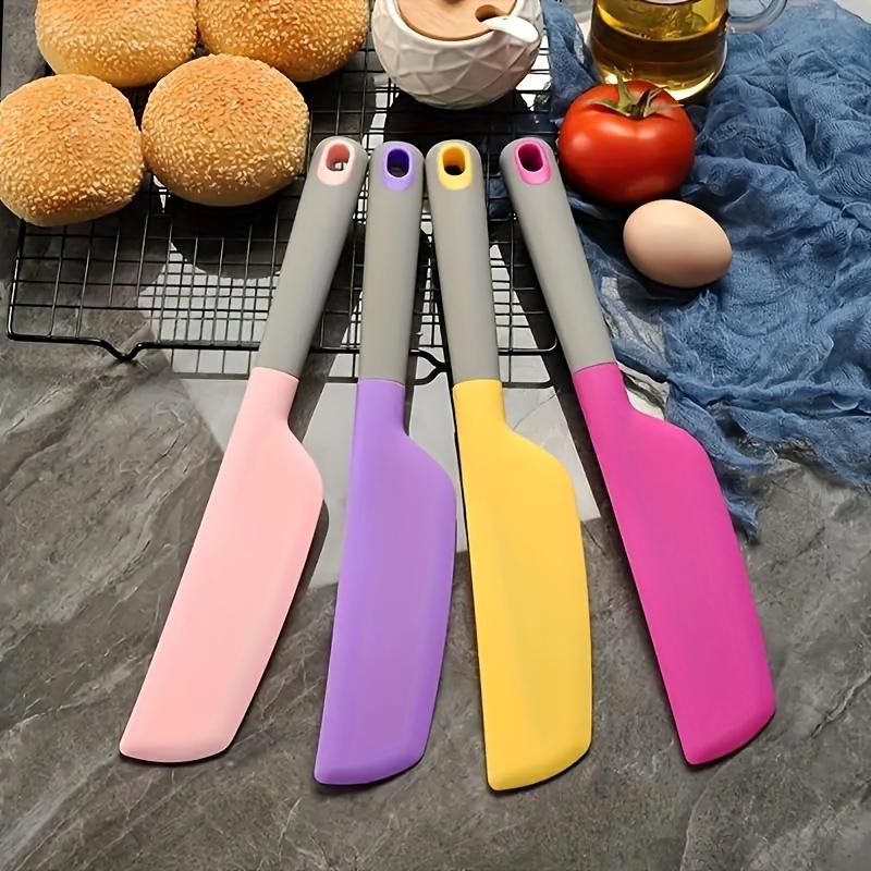 Silicone Baking Spatula One Size Cake Scraper Chocolate Mixing Tool for Kitchen