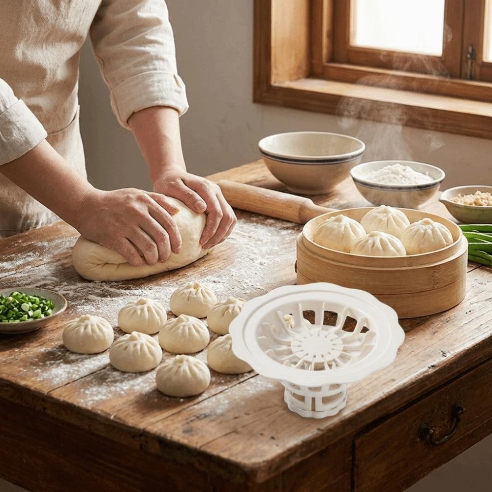Convenient Baozi Making Mould Flower Shaped Steamed Bun Mold Dumpling Mold Kitchen Tool Use