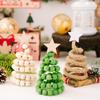 Christmas Tree Wooden Bead Tabletop Decoration Gift Creative Wood Desktop Ornament for Home/Office Holiday Decor