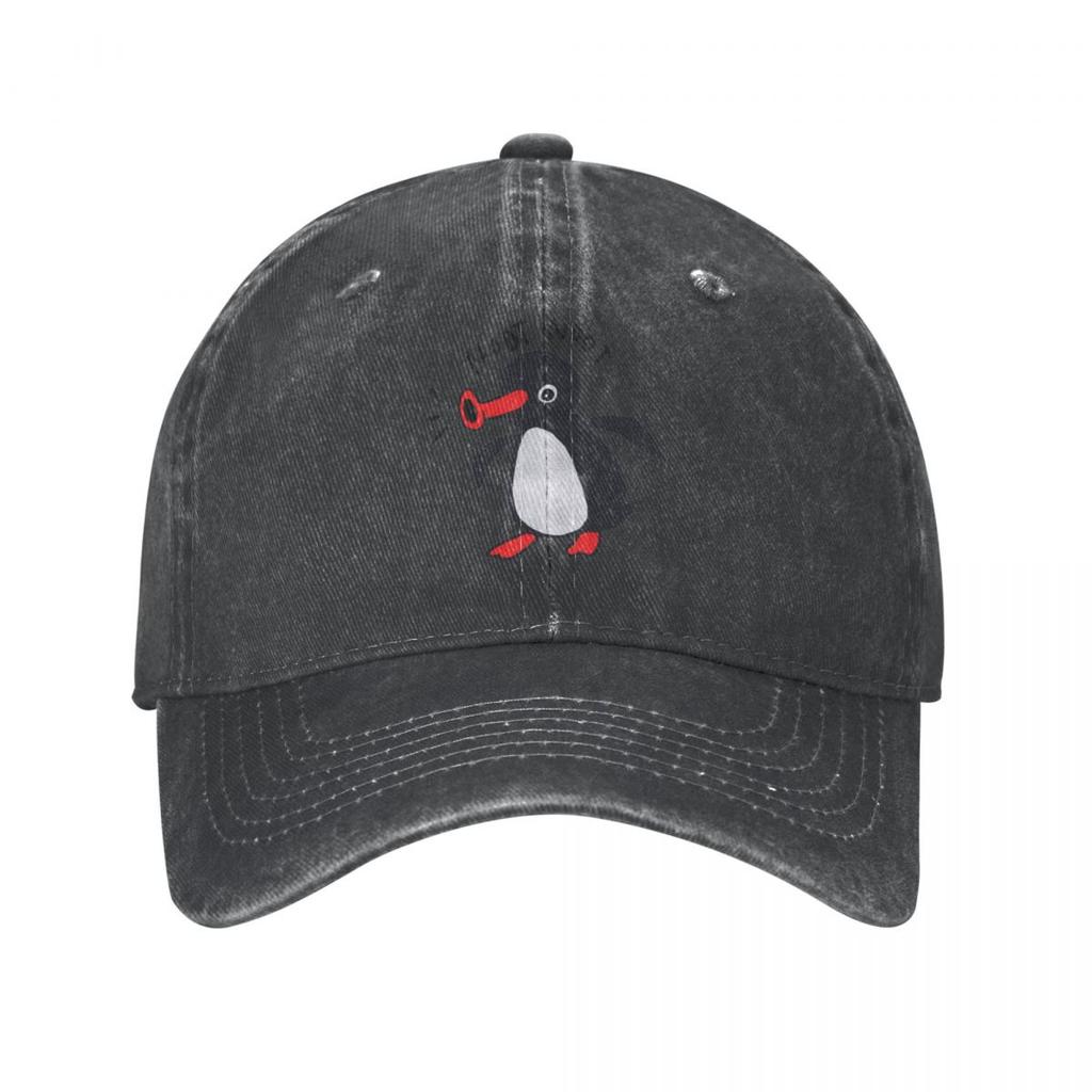 Noot Noot Pingu Retro Funny Baseball Cap Vintage Distressed Denim Snapback Hat Unisex Women Outdoor Summer Adjustable Fit Caps Hat
