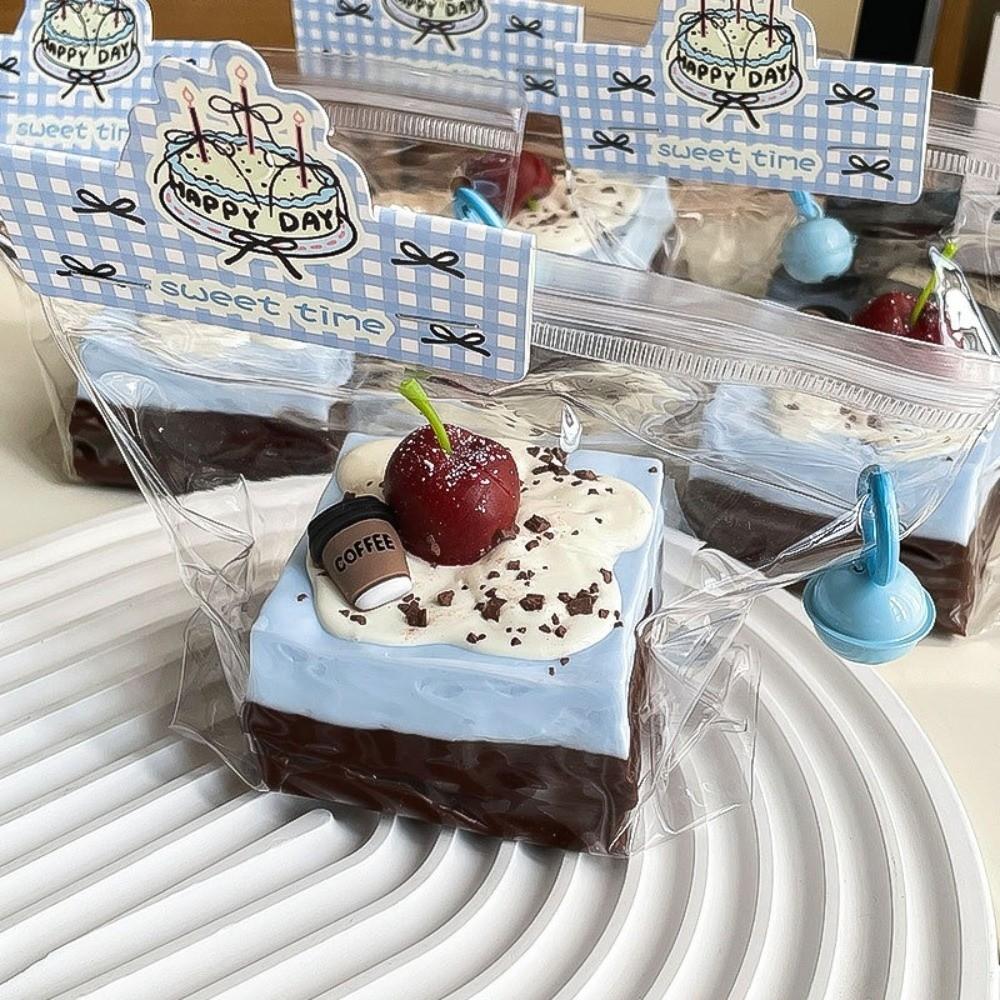 Chocolate Cake Squeeze Pinch Toy Soft Scented Fidget Toy New Brownie Squeeze Toy Kid Gifts