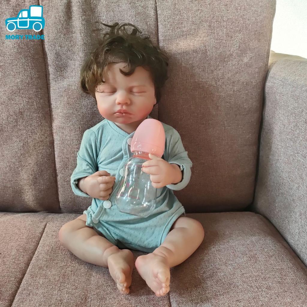 Morytrade Baby Doll Reborn Doll 45cm Soft Material Bathing Care Childcare Practice (Sleeping)