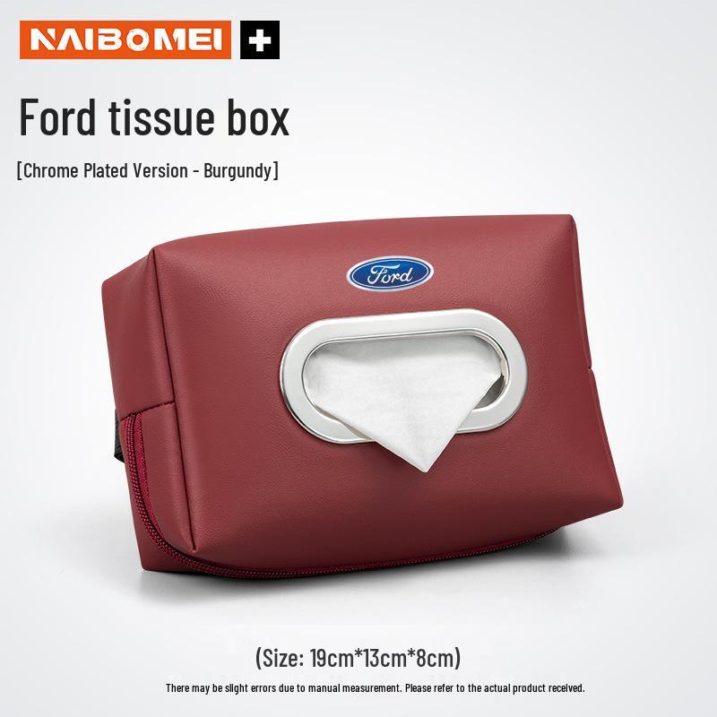 Ford Car Tissue Box for Armrest or Seat Back (Mondeo, Fusion, Focus, Taurus)