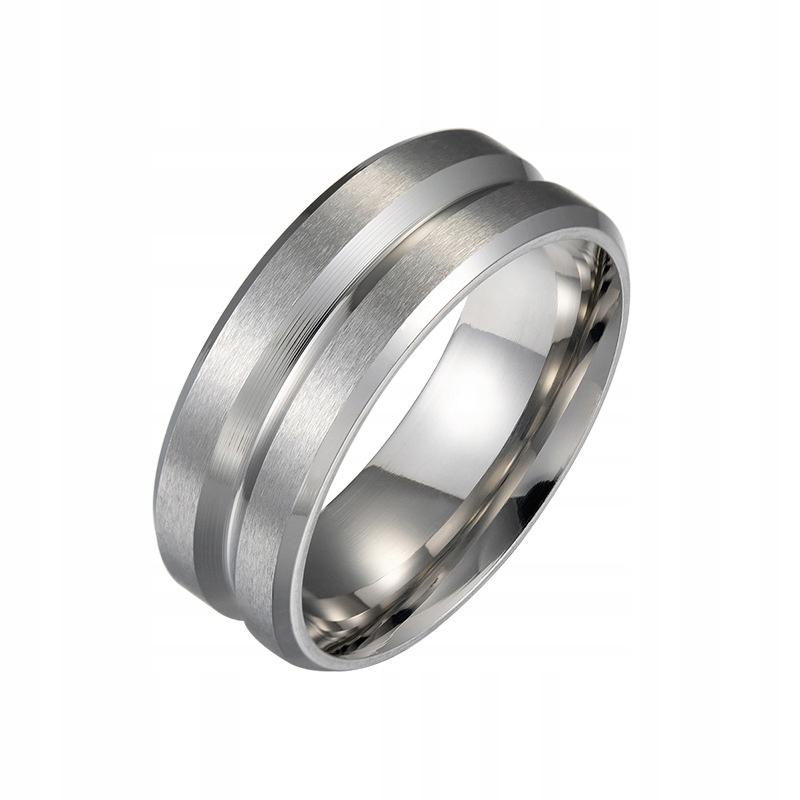 Wedding Ring Silver Steel Jewelry 316L Size 28 Eu28 Us12