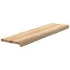 Vidaxl Stopnie Schodowe, 2 Szt. Surowe, 100X25X2Cm Lite Drewno Dębowe