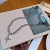 Cool Punk Choker Hiphop Fashion Cross Pendant Man Necklace Korean Style Necklace Clavicle Chain