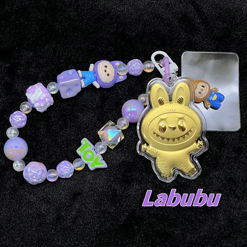 Золотой Мультяшный Милый Брелок, Включая Браслет