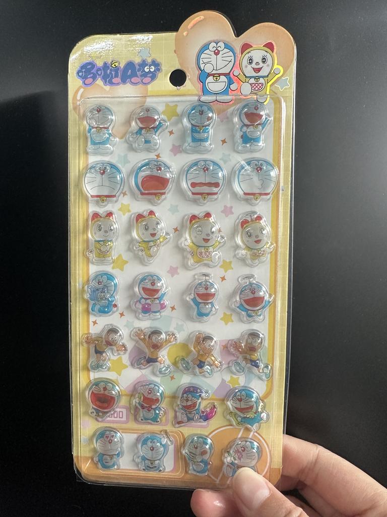 New Doraemon 3D Stereoscopic Crystal Stickers Creative Handbooks Stereoscopic Decoration Stickers