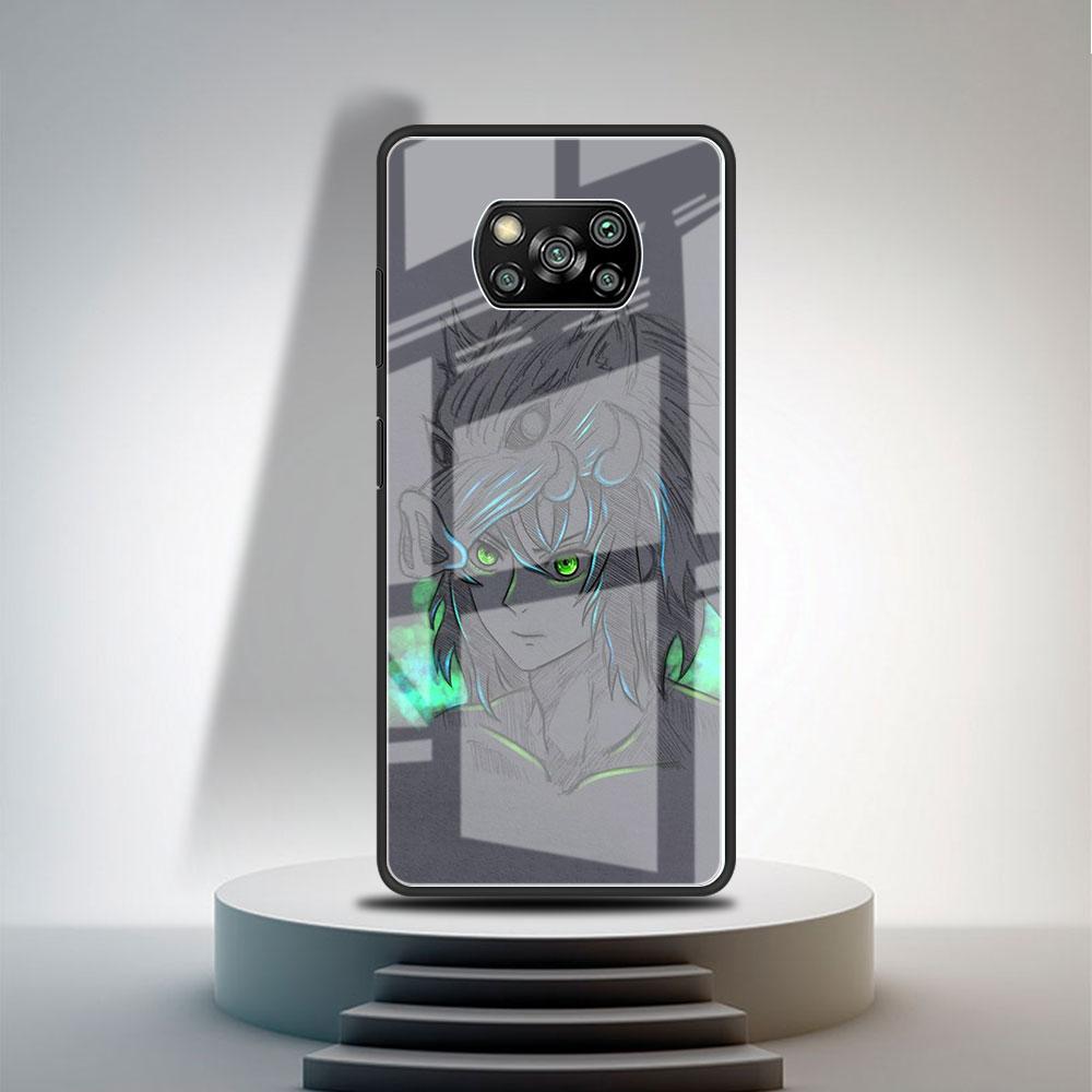 Стеклянный чехол для Xiaomi Poco X3 NFC 11 Lite 11T F3 M3 для Redmi Note 11 10 9 8 Pro 10S 9S 9A 9C, чехол для телефона в стиле аниме «Убийца демонов»