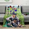 1Pc dprian Print Flannel Blanket, High quality Comfortable for All Seasons, Warmth and Comfort, Perfect for Christmas Gifts