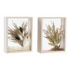 Dried Flower Decoration - 16 X 6 X 21 Cm - Beige - Brown - Vintage and Rustic