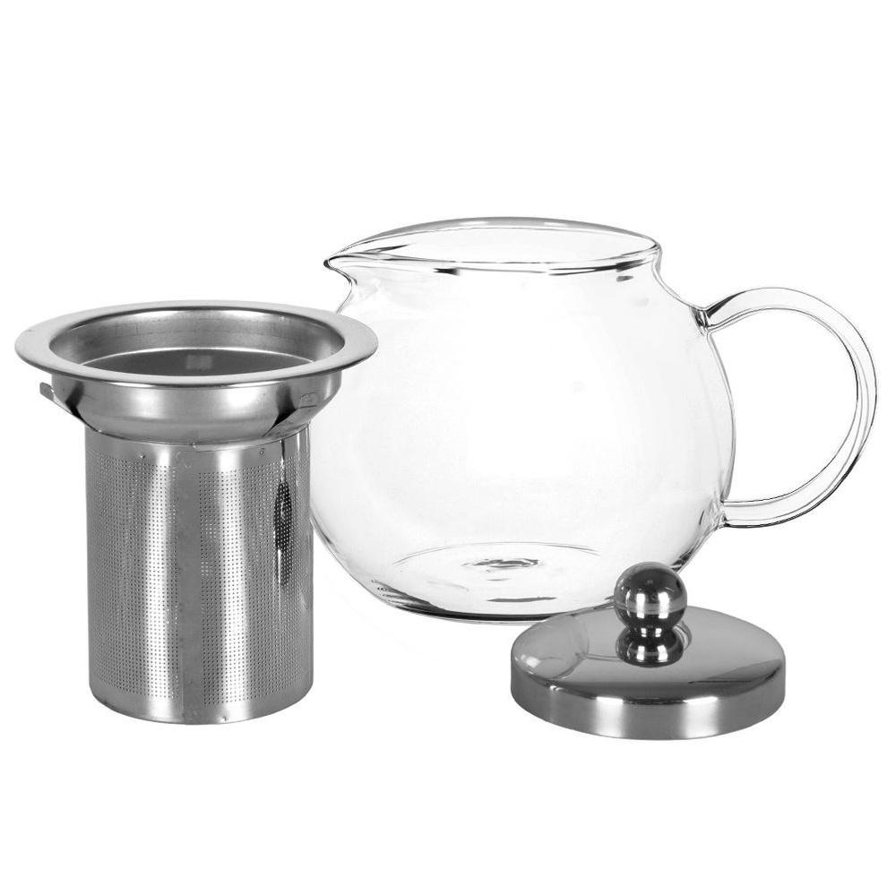 Heat-resistant glass teapot with infuser 800 ml