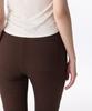 MUSINSA STANDARD WOMAN Women'S Vertical Texture Side Button Jersey Pants [Dark Brown]