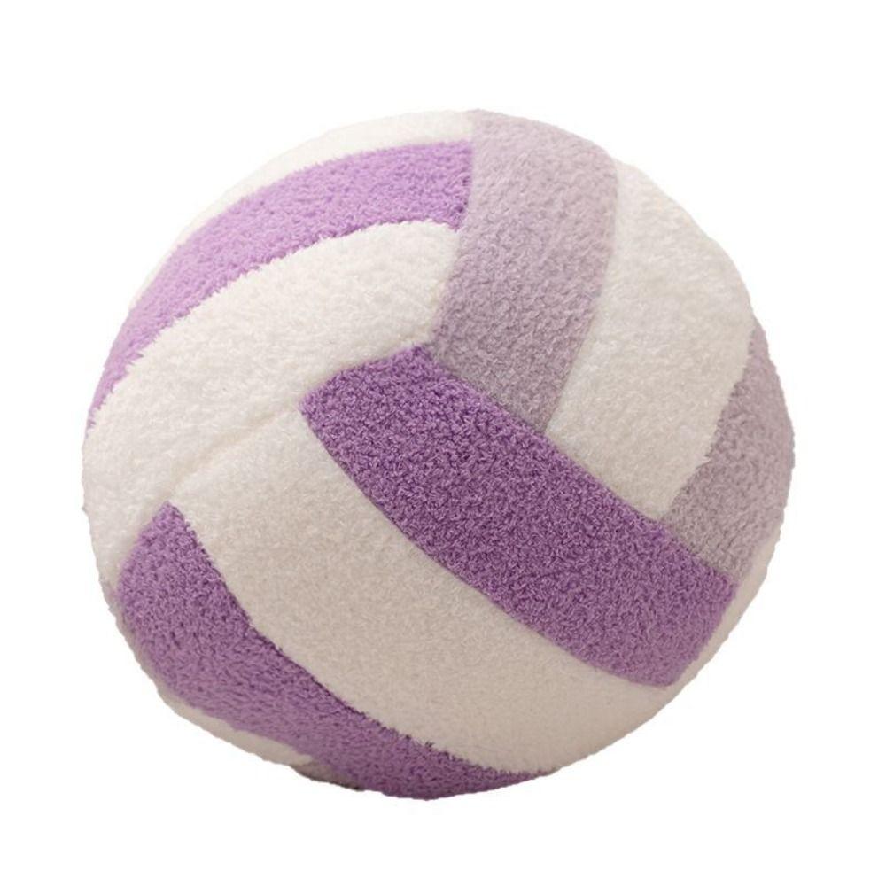 Ball Shape Volleyball Throw Pillow Stuffed Volleyball Plush Toy Kids Playing Supplies