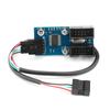 Кабель-адаптер USB 1-на-2 порта для расширения материнских плат с разъемом USB 9-контактным 2.0