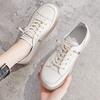 Real Leather White Shoes for Women In Spring and Summer 2025 New Soft Soled Single Shoes, Breathable Mesh Casual Board Shoes